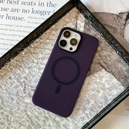 Coque Ultra-Mince MagSafe Transparente et Résistante pour iPhone 12 - Violet