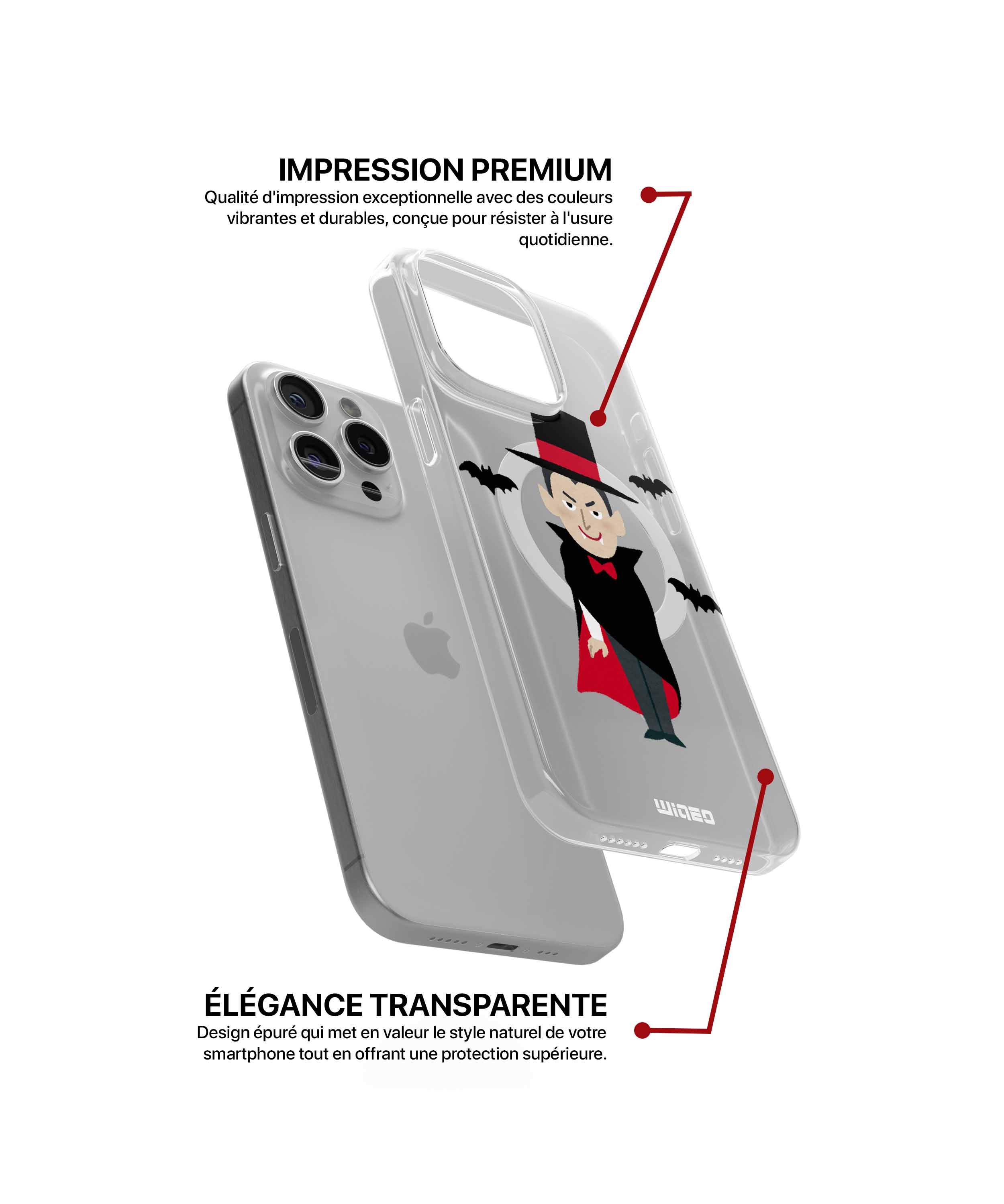 Coque vampire sourire sinistre pour iPhone