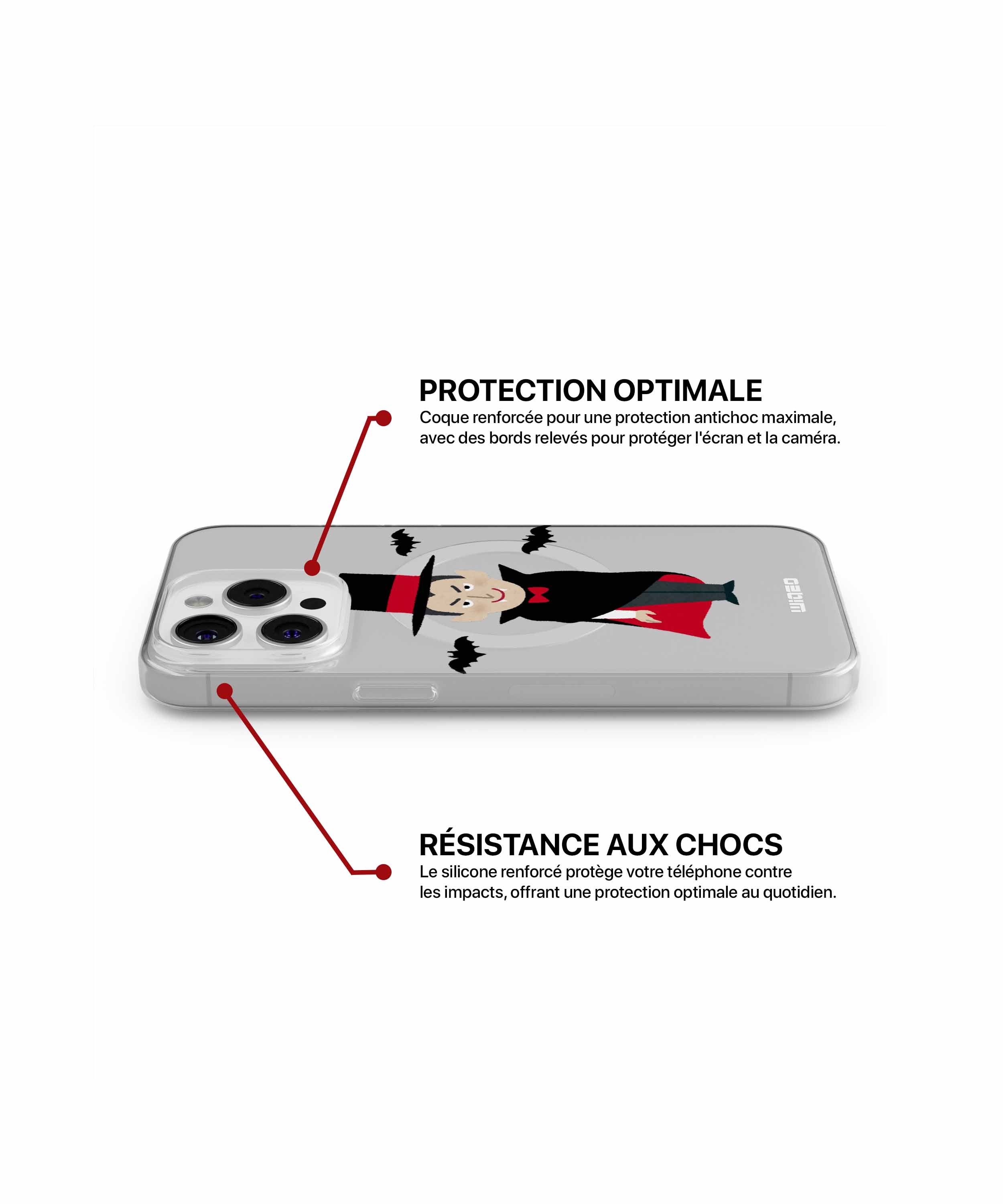 Coque vampire sourire sinistre pour iPhone