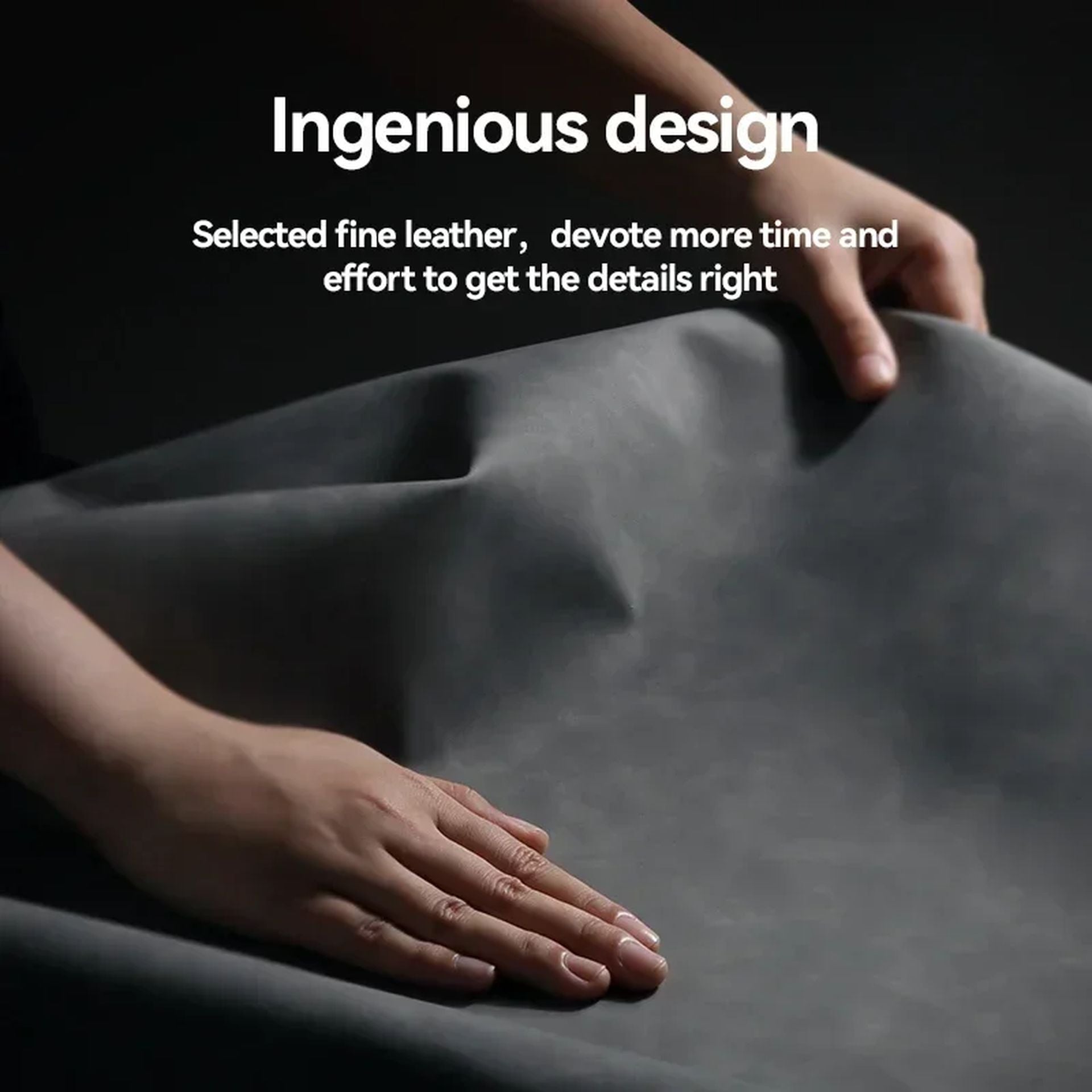 Étui En Cuir Luxe Silky avec Support Magnétique pour iPhone 14