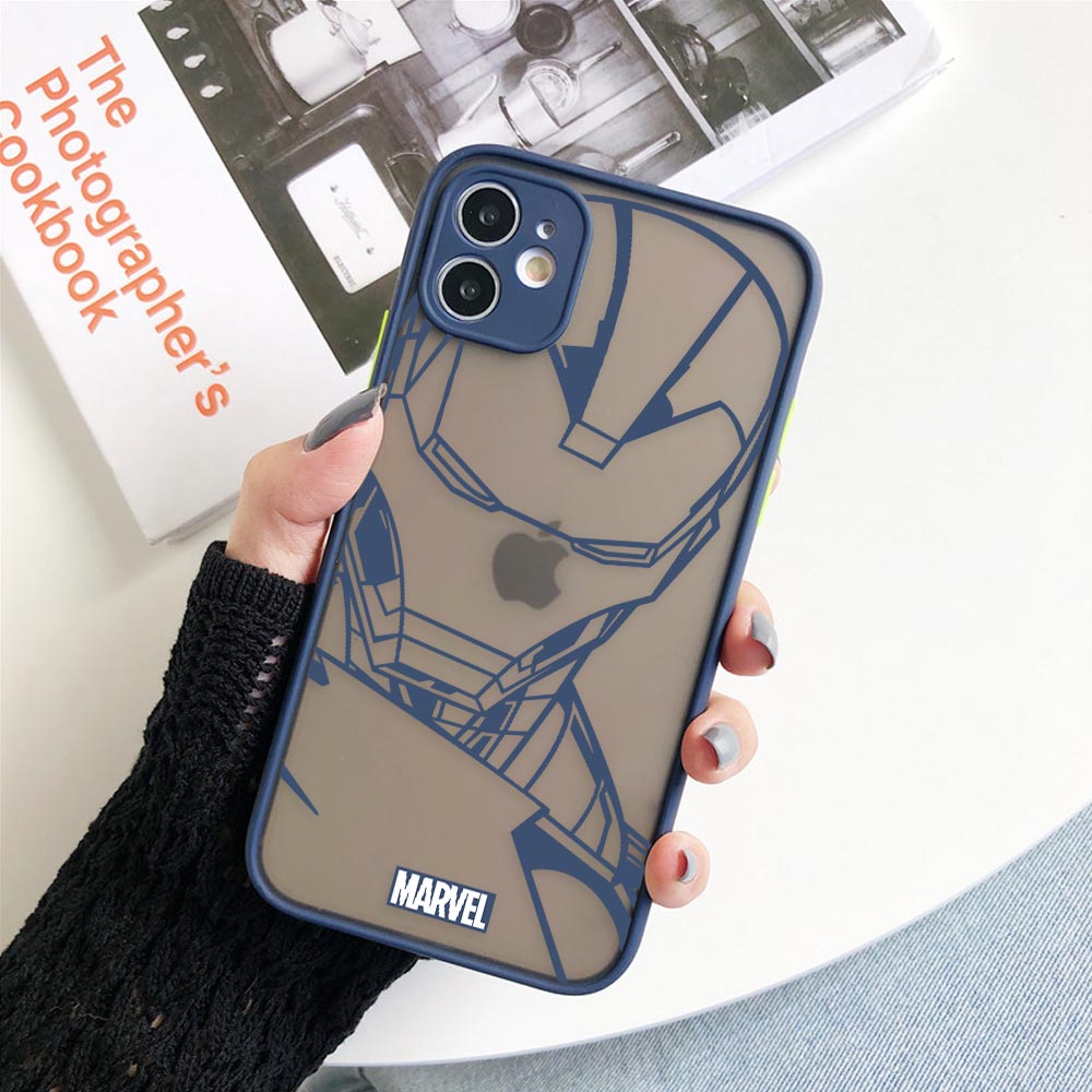 Coque Spiderman/Iron Man pour iPhone 13 - 2 / Bleu