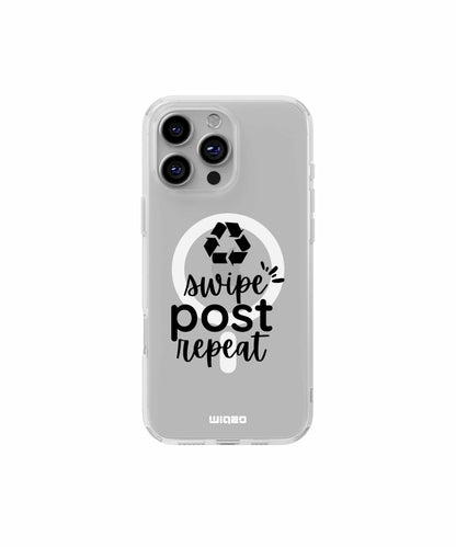 Coque swipe post repeat pour iPhone