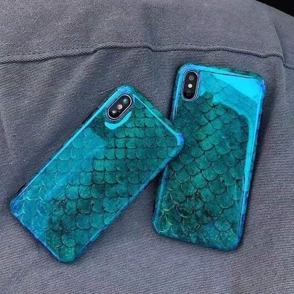 Coque aspect écailles de poisson bleu gravée au laser pour iPhone 12 - Coque Wiqeo Apple, Coque, Elle, Fine, iPhone 12, Slim, Tendance, Ultra Slim Wiqeo, Déstockeur de Coques Pour iPhone