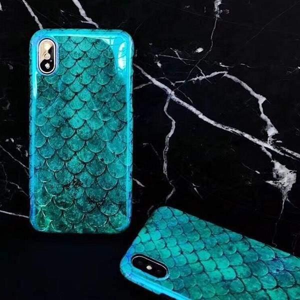 Coque aspect écailles de poisson bleu gravée au laser pour iPhone 12 Pro - Coque Wiqeo Apple, Coque, Elle, Fine, iPhone 12 Pro, Slim, Tendance, Ultra Slim Wiqeo, Déstockeur de Coques Pour iPhone