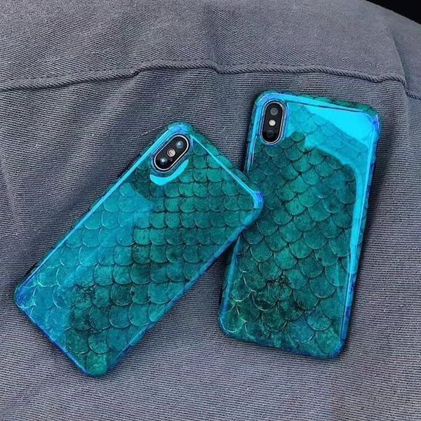 Coque aspect écailles de poisson bleu gravée au laser pour iPhone 11 Pro - Coque Wiqeo Apple, Coque, Elle, Fine, iPhone 11 Pro, Slim, Tendance, Ultra Slim Wiqeo, Déstockeur de Coques Pour iPhone