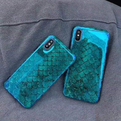 Coque aspect écailles de poisson bleu gravée au laser pour iPhone 12 Pro Max - Coque Wiqeo Apple, Coque, Elle, Fine, iPhone 12 Pro Max, Slim, Tendance, Ultra Slim Wiqeo, Déstockeur de Coques Pour iPhone