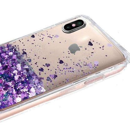 Coque de luxe à liquide de paillettes et de petits cœurs pour iPhone 5 - Coque Wiqeo Apple, Coque, Elle, Fine, iPhone 5, Slim, Tendance, Ultra Slim Wiqeo, Déstockeur de Coques Pour iPhone