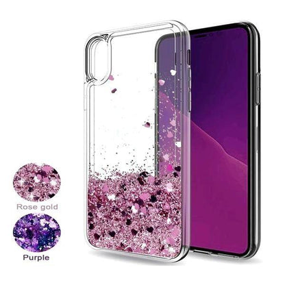 Coque de luxe à liquide de paillettes et de petits cœurs pour iPhone 5 - Coque Wiqeo Apple, Coque, Elle, Fine, iPhone 5, Slim, Tendance, Ultra Slim Wiqeo, Déstockeur de Coques Pour iPhone