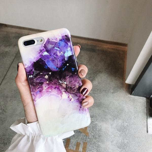 Coque de luxe à surface cristal aux couleurs du cosmos pour iPhone 11 Pro Max - Cosmos