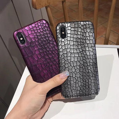 Coque de luxe aspect cuir peau de crocodile pour iPhone 11 Pro Max - Coque Wiqeo Apple, Coque, Elle, Fine, iPhone 11 Pro Max, Slim, Tendance, Ultra Slim Wiqeo, Déstockeur de Coques Pour iPhone