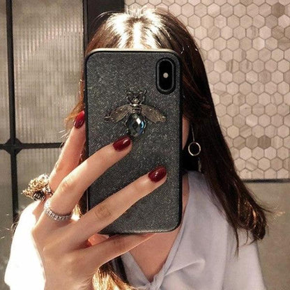 Coque de luxe motif d'abeille brillante et pièce de diamant pour iPhone 11 Pro Max - Coque Wiqeo Apple, Coque, Elle, Fine, iPhone 11 Pro Max, Slim, Tendance Wiqeo, Déstockeur de Coques Pour iPhone