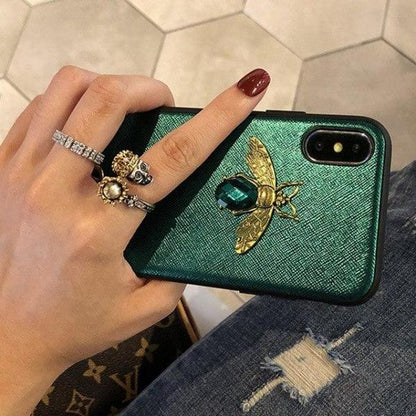 Coque de luxe motif d'abeille brillante et pièce de diamant pour iPhone 11 Pro - Coque Wiqeo Apple, Coque, Elle, Fine, iPhone 11 Pro, Slim, Tendance Wiqeo, Déstockeur de Coques Pour iPhone