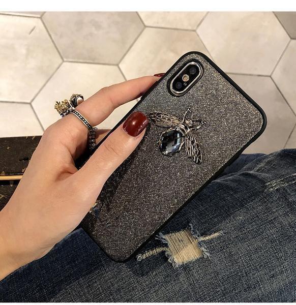 Coque de luxe motif d'abeille brillante et pièce de diamant pour iPhone 11 - Coque Wiqeo Apple, Coque, Elle, Fine, iPhone 11, Slim, Tendance Wiqeo, Déstockeur de Coques Pour iPhone