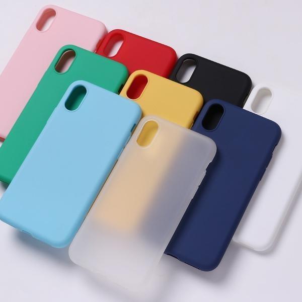 Coque en silicone souple ultra slim à couleur de confiserie pour iPhone 5S - 