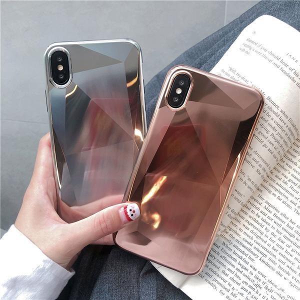 Coque luxueuse aspect diamant et placage miroir pour iPhone 11 Pro Max - Coque Wiqeo Apple, Coque, Elle, Fine, iPhone 11 Pro Max, Slim, Tendance, Ultra Slim Wiqeo, Déstockeur de Coques Pour iPhone