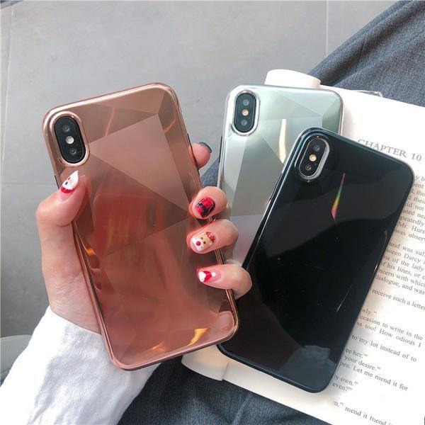 Coque luxueuse aspect diamant et placage miroir pour iPhone 11 Pro Max - Coque Wiqeo Apple, Coque, Elle, Fine, iPhone 11 Pro Max, Slim, Tendance, Ultra Slim Wiqeo, Déstockeur de Coques Pour iPhone