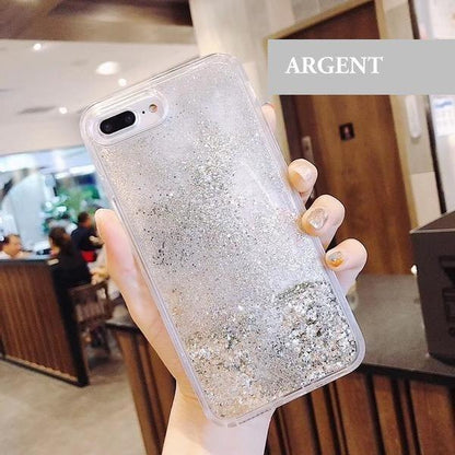 Coque luxueuse avec liquide et paillettes d'or ou d'argent pour iPhone 11 Pro - Coque Wiqeo Apple, Coque, Elle, Fine, iPhone 11 Pro, Slim, Tendance, Ultra Slim Wiqeo, Déstockeur de Coques Pour iPhone