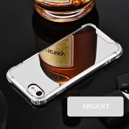 Coque luxueuse avec placage miroir en silicone et coins renforcés pour iPhone 11 - Coque Wiqeo Apple, Coque, Elle, Fine, iPhone 11, Lui, Slim, Tendance Wiqeo, Déstockeur de Coques Pour iPhone