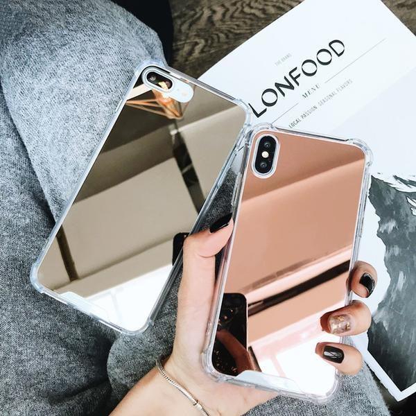 Coque luxueuse avec placage miroir en silicone et coins renforcés pour iPhone 11 Pro Max - Coque Wiqeo Apple, Coque, Elle, Fine, iPhone 11 Pro Max, Lui, Slim, Tendance Wiqeo, Déstockeur de Coques Pour iPhone