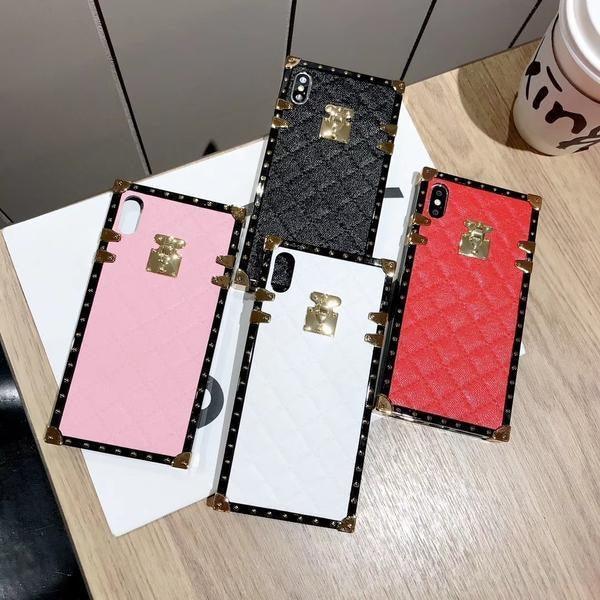 Coque luxueuse en cuir d'agneau cousu et coins métalliques pour iPhone 11 Pro - Coque Wiqeo Apple, Coque, Elle, Fine, iPhone 11 Pro, Slim, Tendance Wiqeo, Déstockeur de Coques Pour iPhone