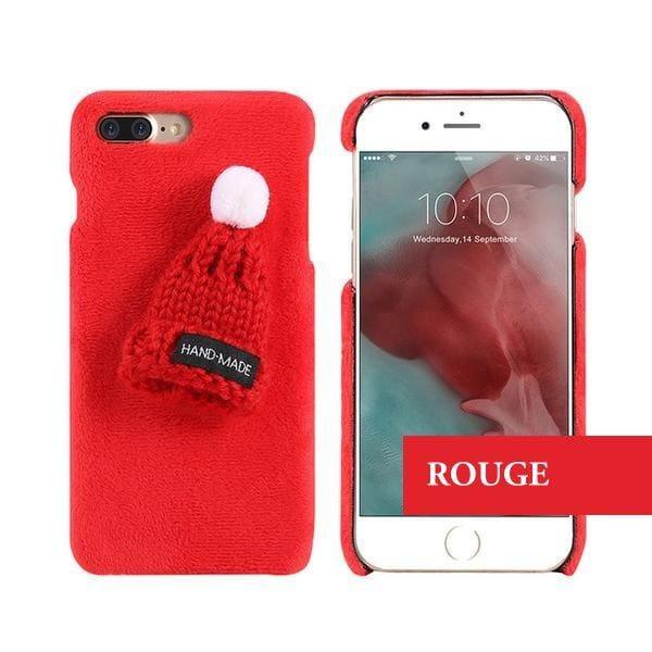 Coque luxueuse en fourrure douce avec petit bonnet en laine pour iPhone 11 Pro - Coque Wiqeo Apple, Coque, Elle, Fine, iPhone 11 Pro, Slim, Tendance, Ultra Slim Wiqeo, Déstockeur de Coques Pour iPhone