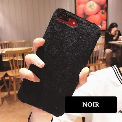 Coque luxueuse en fourrure douce pour iPhone 11 - Coque Wiqeo Apple, Coque, Elle, Fine, iPhone 11, Lui, Slim, Tendance, Ultra Slim Wiqeo, Déstockeur de Coques Pour iPhone