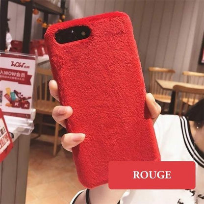 Coque luxueuse en fourrure douce pour iPhone 11 - Coque Wiqeo Apple, Coque, Elle, Fine, iPhone 11, Lui, Slim, Tendance, Ultra Slim Wiqeo, Déstockeur de Coques Pour iPhone