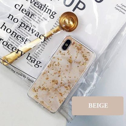 Coque luxueuse style marbre plaquée de feuilles d'or pour iPhone 11 Pro - Coque Wiqeo Apple, Coque, Elle, Fine, iPhone 11 Pro, Lui, Slim, Tendance, Ultra Slim Wiqeo, Déstockeur de Coques Pour iPhone