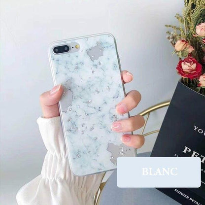 Coque luxueuse style marbre plaquée de feuilles d'or pour iPhone 11 Pro - Coque Wiqeo Apple, Coque, Elle, Fine, iPhone 11 Pro, Lui, Slim, Tendance, Ultra Slim Wiqeo, Déstockeur de Coques Pour iPhone