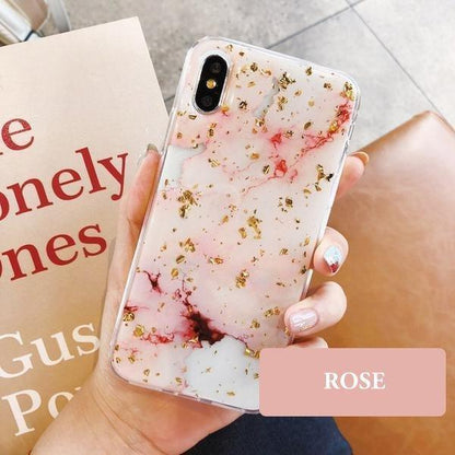 Coque luxueuse style marbre plaquée de feuilles d'or pour iPhone 11 Pro - Coque Wiqeo Apple, Coque, Elle, Fine, iPhone 11 Pro, Lui, Slim, Tendance, Ultra Slim Wiqeo, Déstockeur de Coques Pour iPhone