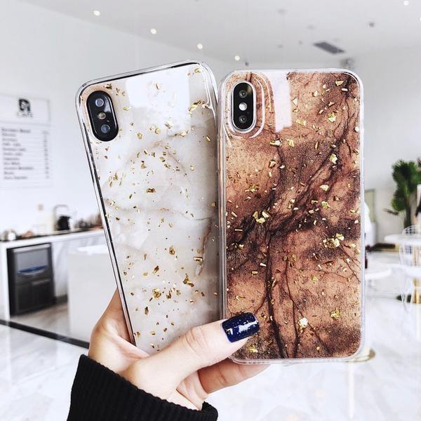 Coque luxueuse style marbre plaquée de feuilles d'or pour iPhone 11 Pro - Coque Wiqeo Apple, Coque, Elle, Fine, iPhone 11 Pro, Lui, Slim, Tendance, Ultra Slim Wiqeo, Déstockeur de Coques Pour iPhone