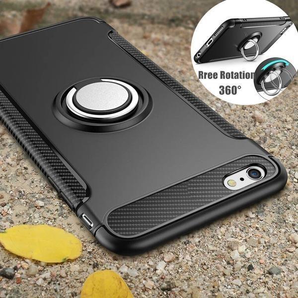 Coque magnétique aspect carbone avec support d'appui 360 pour iPhone 11 Pro Max - Coque Wiqeo Apple, Coque, Elle, Fine, iPhone 11 Pro Max, Lui, Slim, Tendance, Ultra Slim Wiqeo, Déstockeur de Coques Pour iPhone