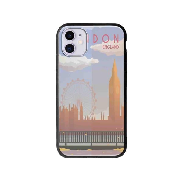 Coque Pour iPhone 11 Big Ben & London Eye - Coque Wiqeo 10€-15€, Estelle Adam, Illustration, iPhone 11, Voyage Wiqeo, Déstockeur de Coques Pour iPhone