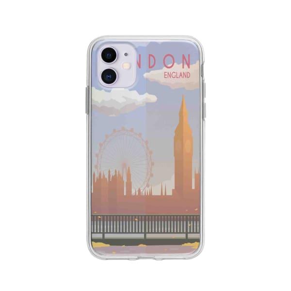 Coque Pour iPhone 11 Big Ben & London Eye - Coque Wiqeo 10€-15€, Estelle Adam, Illustration, iPhone 11, Voyage Wiqeo, Déstockeur de Coques Pour iPhone