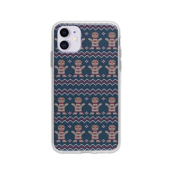 Coque Pour iPhone 11 Biscuit de Noël Tricoté - Coque Wiqeo 10€-15€, Estelle Adam, iPhone 11, Motif, Noël Wiqeo, Déstockeur de Coques Pour iPhone