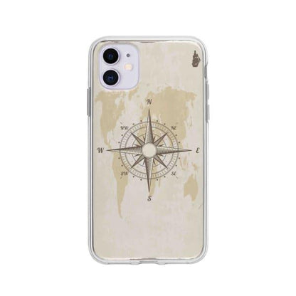 Coque Pour iPhone 11 Boussole Nautique - Coque Wiqeo 10€-15€, Estelle Adam, Illustration, iPhone 11 Wiqeo, Déstockeur de Coques Pour iPhone