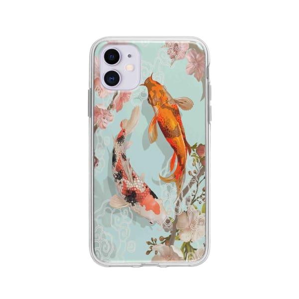 Coque Pour iPhone 11 Carpes Koï - Coque Wiqeo 10€-15€, Estelle Adam, Illustration, iPhone 11 Wiqeo, Déstockeur de Coques Pour iPhone