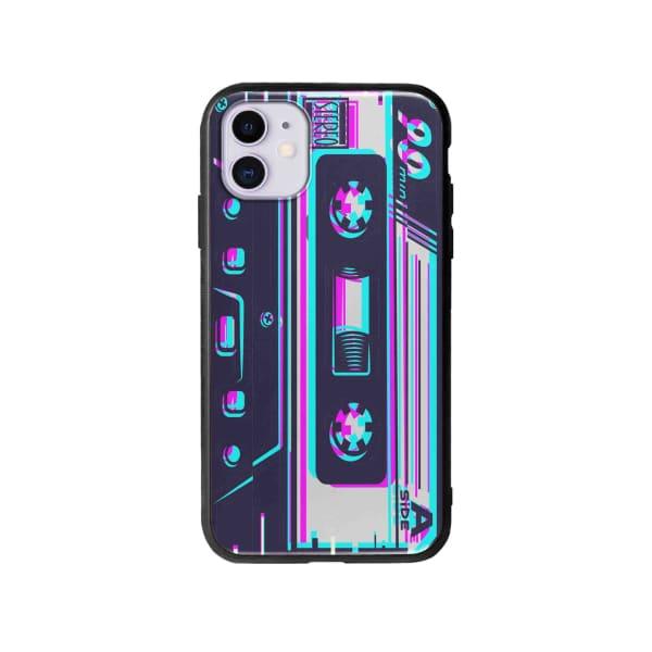 Coque Pour iPhone 11 Cassette Glitché - Coque Wiqeo 10€-15€, Estelle Adam, Illustration, iPhone 11 Wiqeo, Déstockeur de Coques Pour iPhone