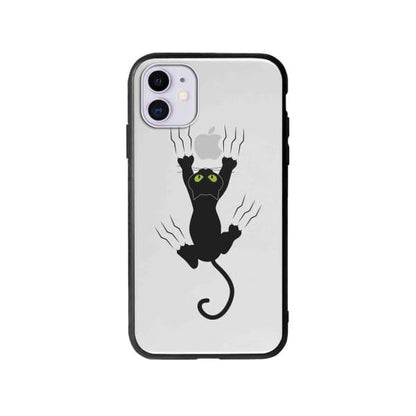 Coque Pour iPhone 11 Chat Griffant - Coque Wiqeo 10€-15€, Géraud Fournier, Illustration, iPhone 11, Mignon Wiqeo, Déstockeur de Coques Pour iPhone