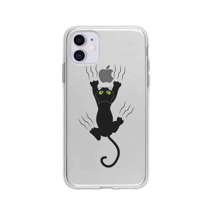 Coque Pour iPhone 11 Chat Griffant - Coque Wiqeo 10€-15€, Géraud Fournier, Illustration, iPhone 11, Mignon Wiqeo, Déstockeur de Coques Pour iPhone