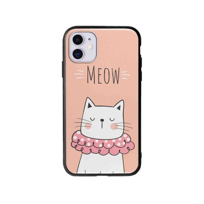 Coque Pour iPhone 11 Chat Meow - Coque Wiqeo 10€-15€, Animaux, Géraud Fournier, iPhone 11, Mignon Wiqeo, Déstockeur de Coques Pour iPhone