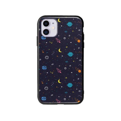 Coque Pour iPhone 11 Dessin Galactique - Coque Wiqeo 10€-15€, Estelle Adam, Illustration, iPhone 11, Motif Wiqeo, Déstockeur de Coques Pour iPhone