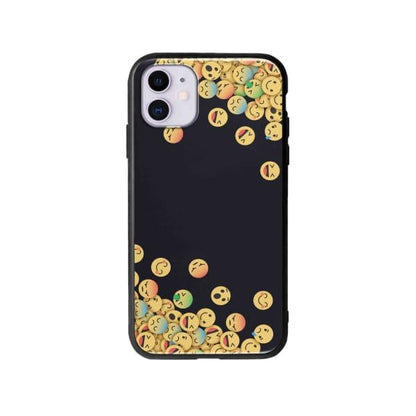 Coque Pour iPhone 11 Emojis Tombants - Coque Wiqeo 10€-15€, Estelle Adam, iPhone 11, Motif Wiqeo, Déstockeur de Coques Pour iPhone