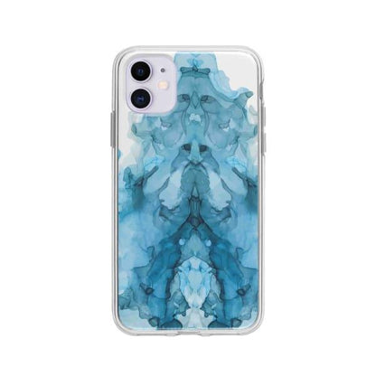 Coque Pour iPhone 11 Encre Bleu - Coque Wiqeo 10€-15€, Estelle Adam, iPhone 11, Motif Wiqeo, Déstockeur de Coques Pour iPhone