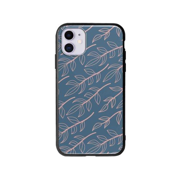 Coque Pour iPhone 11 Feuillage - Coque Wiqeo 10€-15€, Estelle Adam, Feuilles, iPhone 11, Motif Wiqeo, Déstockeur de Coques Pour iPhone