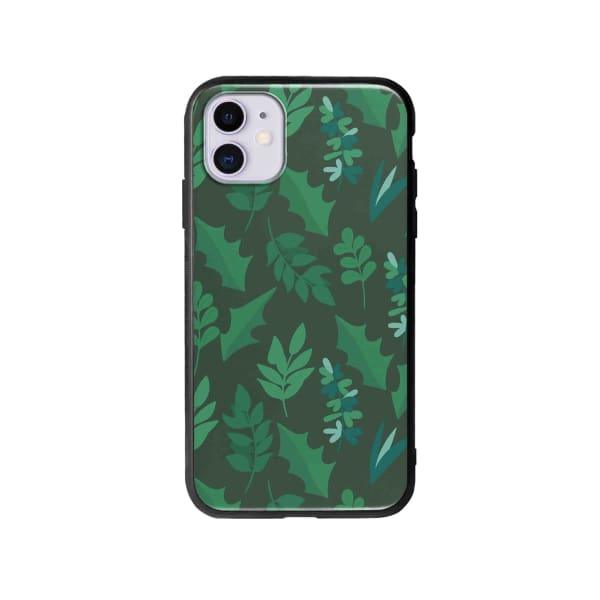 Coque Pour iPhone 11 Feuilles d'hiver - Coque Wiqeo 10€-15€, Estelle Adam, Feuilles, iPhone 11, Motif Wiqeo, Déstockeur de Coques Pour iPhone