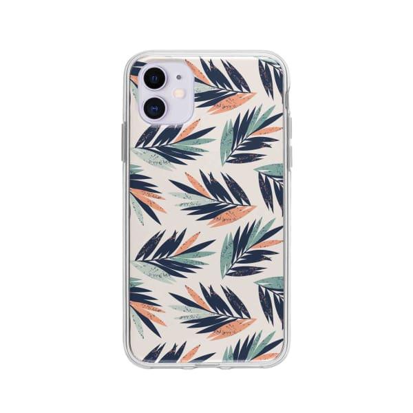 Coque Pour iPhone 11 Feuilles Tropicales - Coque Wiqeo 10€-15€, Estelle Adam, Feuilles, iPhone 11, Motif Wiqeo, Déstockeur de Coques Pour iPhone