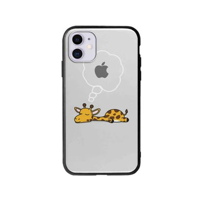 Coque Pour iPhone 11 Girafe Endormie - Coque Wiqeo 10€-15€, Animaux, Estelle Adam, Illustration, iPhone 11 Wiqeo, Déstockeur de Coques Pour iPhone