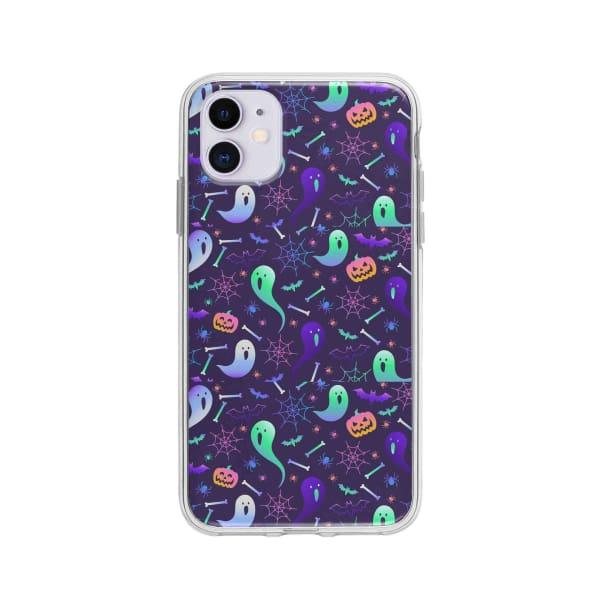 Coque Pour iPhone 11 Halloween Fantôme - Coque Wiqeo 10€-15€, Estelle Adam, iPhone 11, Motif Wiqeo, Déstockeur de Coques Pour iPhone