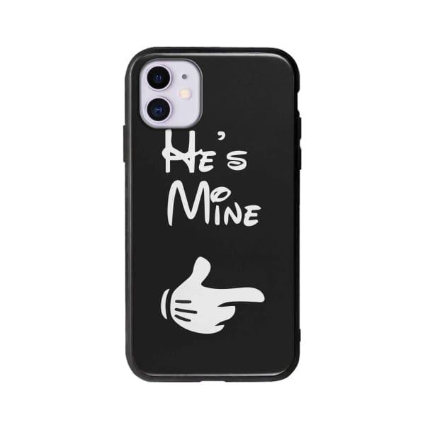 Coque Pour iPhone 11 "He's Mine" - Coque Wiqeo 10€-15€, Couple, iPhone 11, Mireille Lachapelle Wiqeo, Déstockeur de Coques Pour iPhone